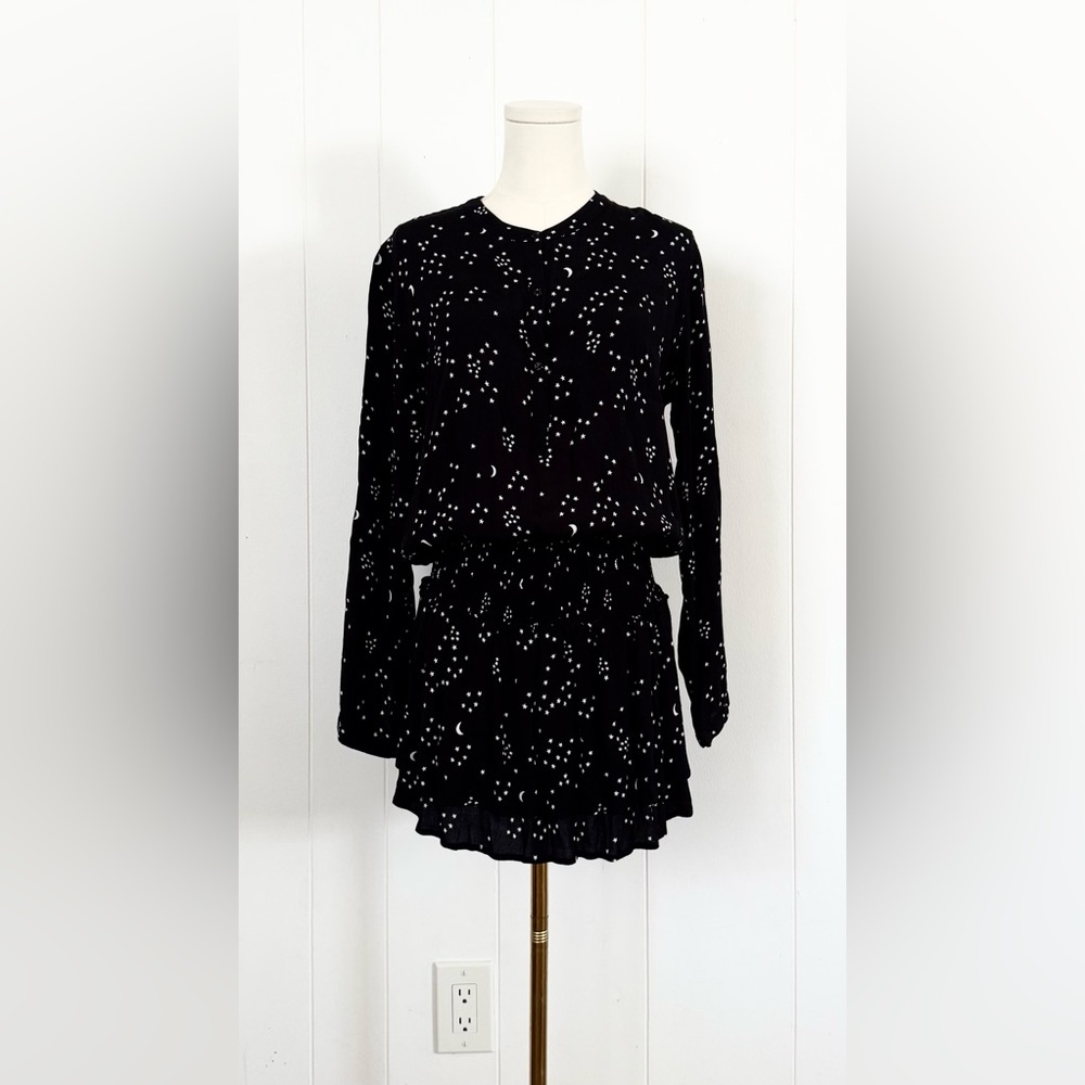 Rails Juliette Black Stars and Moon Dress Medium